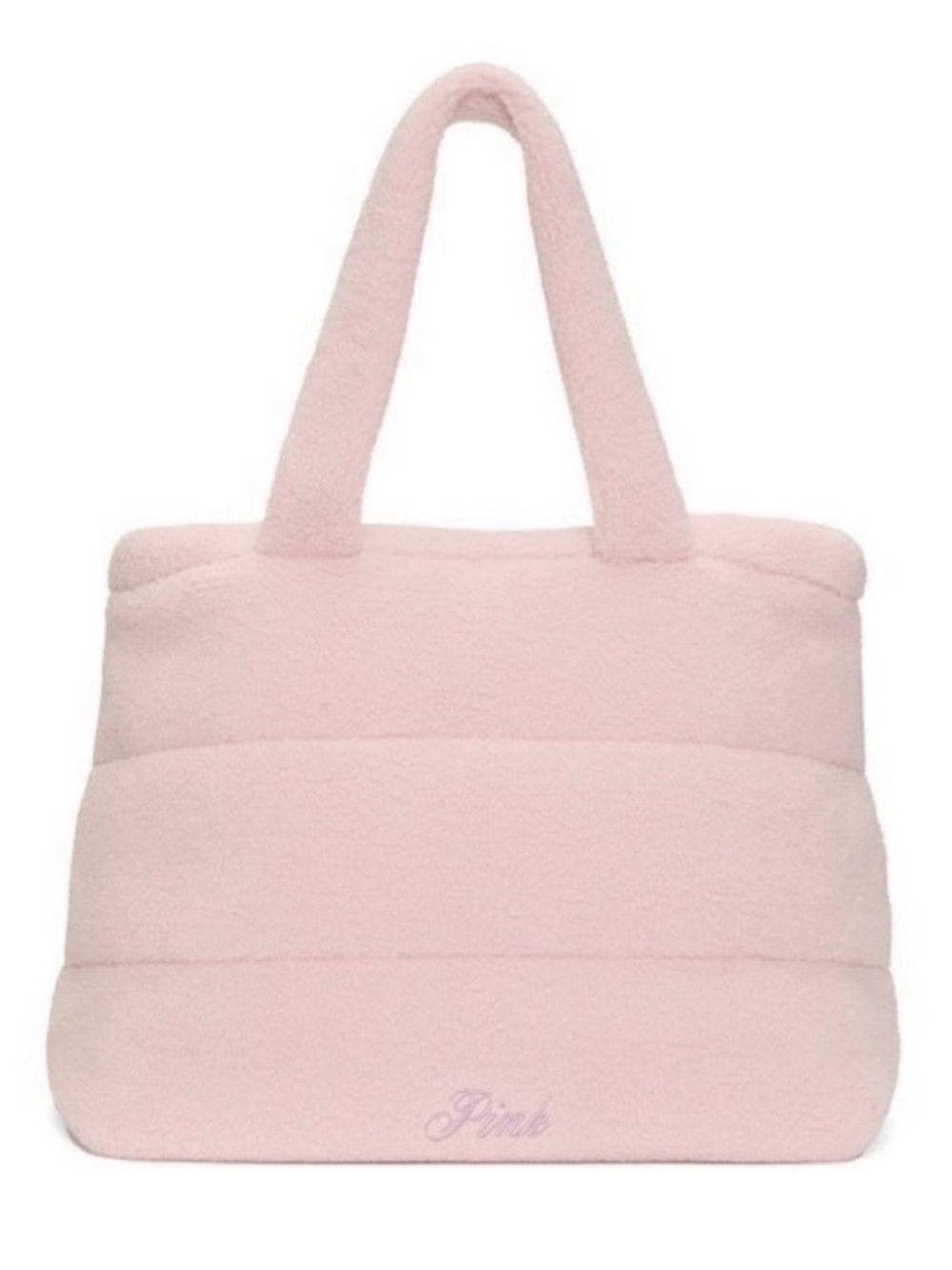 PINK Victoria's Secret Plush Pale Pink Tote